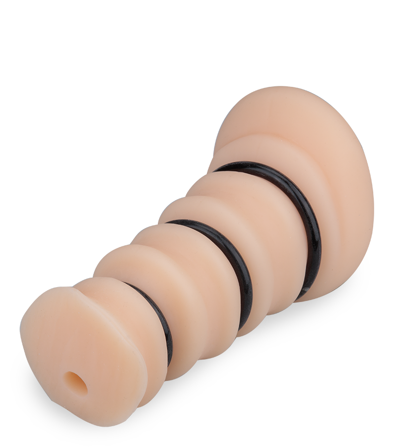 2-in-1 pocket pussy and 3 cock rings