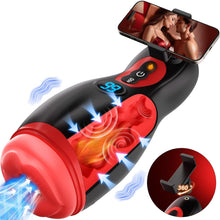 Load image into Gallery viewer, Male Masturbator Mens Sex Toys - Phone Holder Penis Pump Male Sex Toys with 9 Sucking &amp; 9 Vibrating with APP Control, Heating Adult Toys Blowjob Machine, LCD Display Stroker Vibrator Sex Toys for Men