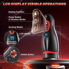 Load image into Gallery viewer, Male Masturbator Mens Sex Toys - Phone Holder Penis Pump Male Sex Toys with 9 Sucking &amp; 9 Vibrating with APP Control, Heating Adult Toys Blowjob Machine, LCD Display Stroker Vibrator Sex Toys for Men