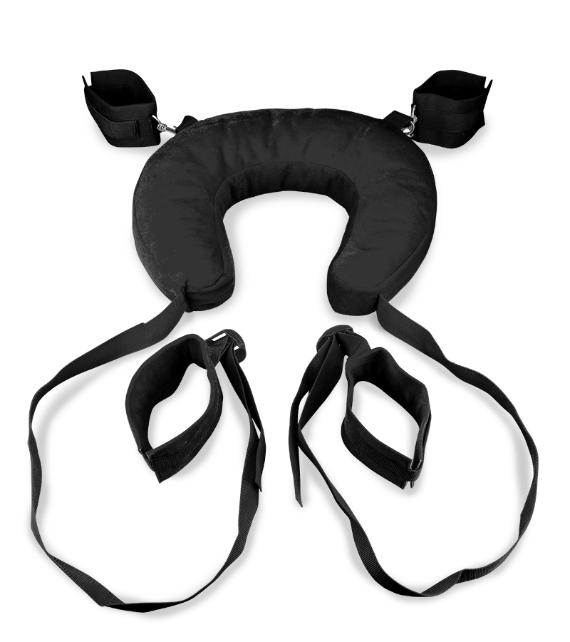 Ankle and wrist bondage cuffs with cushion